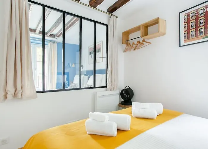 公寓 Marais2 Place Des Vosges Peaceful Air-conditioned